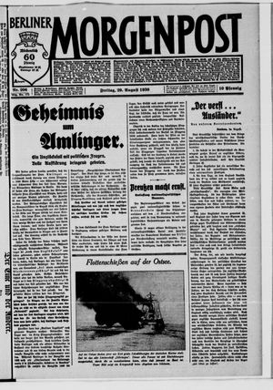 Berliner Morgenpost vom 29.08.1930