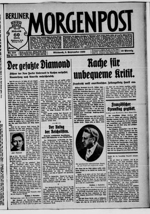 Berliner Morgenpost vom 03.09.1930