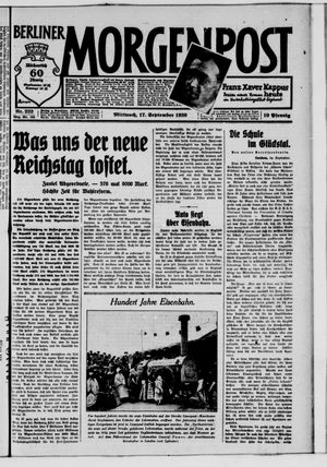 Berliner Morgenpost vom 17.09.1930
