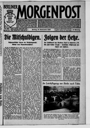 Berliner Morgenpost vom 19.09.1930
