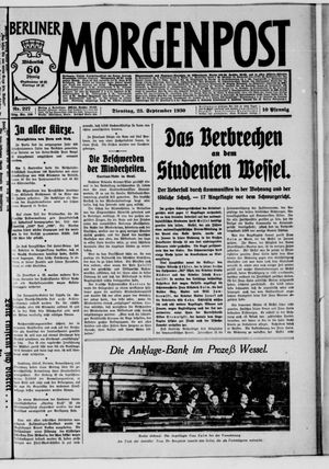 Berliner Morgenpost vom 23.09.1930