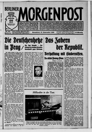 Berliner Morgenpost vom 27.09.1930