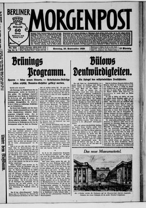 Berliner Morgenpost vom 28.09.1930