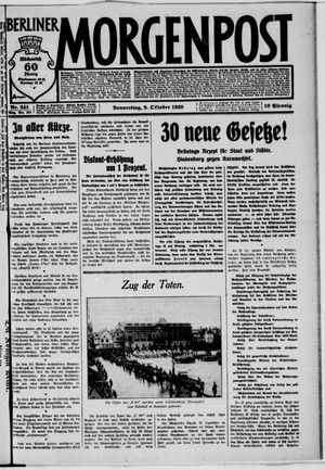 Berliner Morgenpost vom 09.10.1930