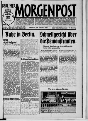 Berliner Morgenpost vom 15.10.1930