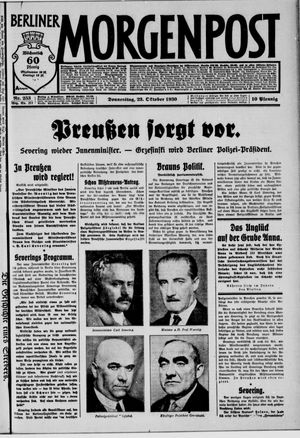 Berliner Morgenpost vom 23.10.1930