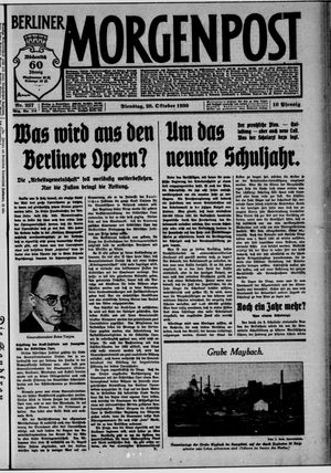 Berliner Morgenpost vom 28.10.1930