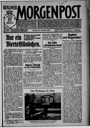 Berliner Morgenpost vom 31.10.1930