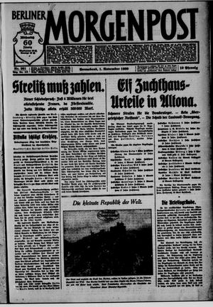 Berliner Morgenpost vom 01.11.1930