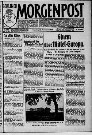 Berliner Morgenpost vom 25.11.1930