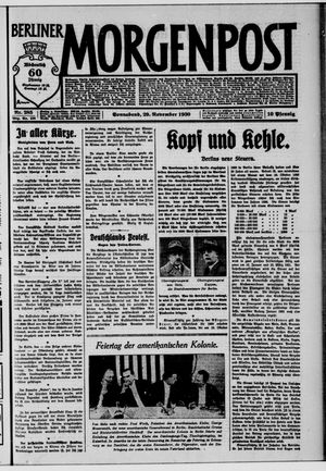 Berliner Morgenpost vom 29.11.1930
