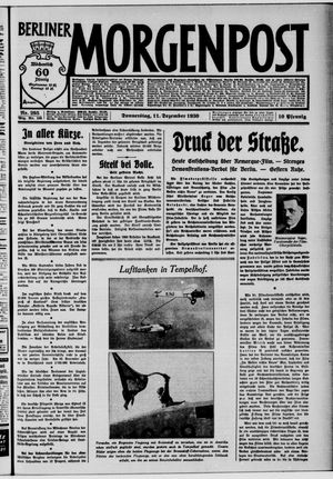 Berliner Morgenpost vom 11.12.1930