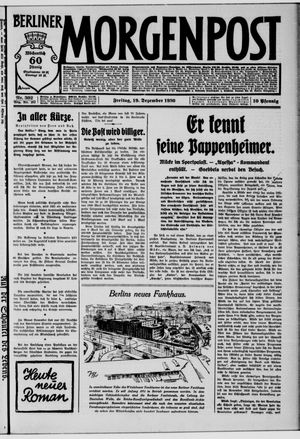 Berliner Morgenpost vom 19.12.1930