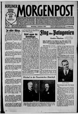 Berliner Morgenpost on Feb 1, 1931