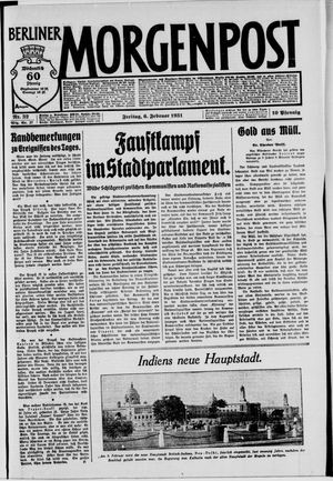 Berliner Morgenpost vom 06.02.1931