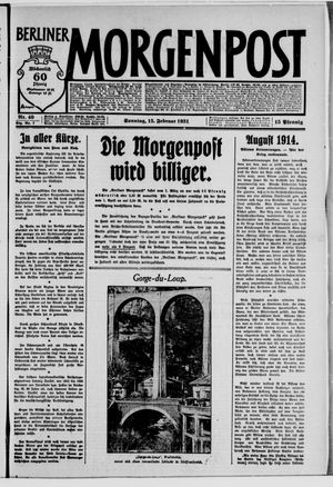 Berliner Morgenpost on Feb 15, 1931