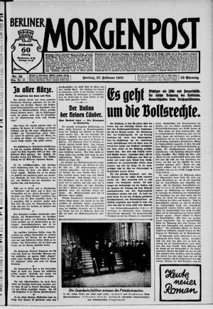 Berliner Morgenpost on Feb 27, 1931