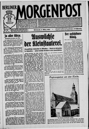 Berliner Morgenpost vom 04.03.1931
