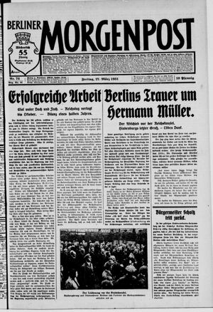 Berliner Morgenpost vom 27.03.1931