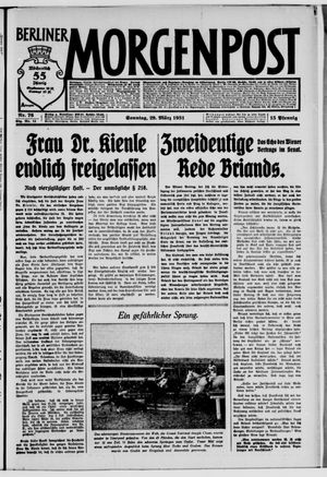 Berliner Morgenpost vom 29.03.1931