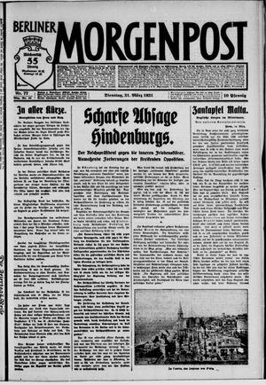 Berliner Morgenpost vom 31.03.1931