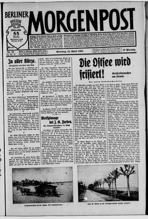 Berliner Morgenpost vom 12.04.1931