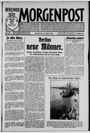 Berliner Morgenpost vom 18.04.1931