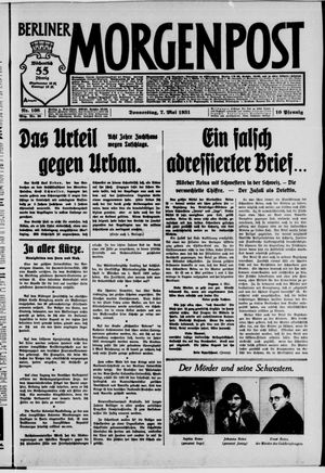 Berliner Morgenpost vom 07.05.1931