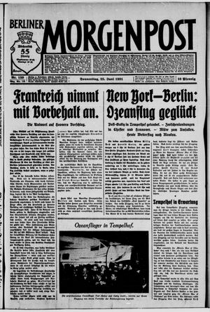 Berliner Morgenpost on Jun 25, 1931