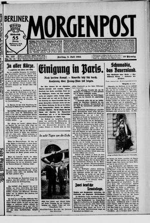 Berliner Morgenpost vom 03.07.1931