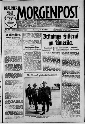 Berliner Morgenpost vom 12.07.1931