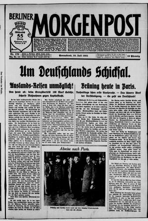 Berliner Morgenpost vom 18.07.1931