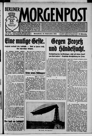 Berliner Morgenpost vom 12.09.1931