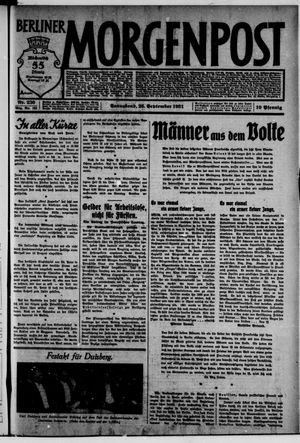 Berliner Morgenpost vom 26.09.1931