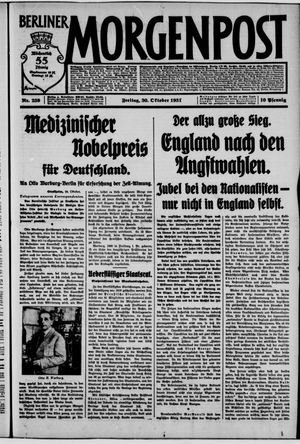 Berliner Morgenpost vom 30.10.1931