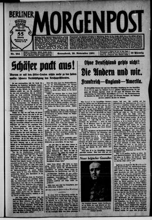Berliner Morgenpost on Nov 28, 1931