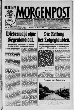 Berliner Morgenpost vom 12.01.1932