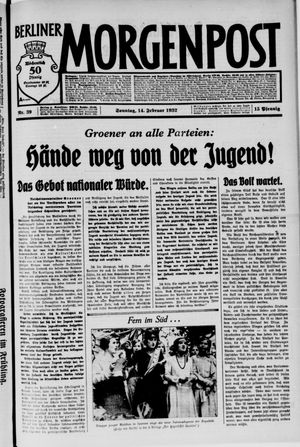 Berliner Morgenpost on Feb 14, 1932