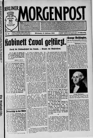 Berliner Morgenpost vom 17.02.1932