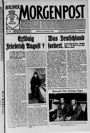 Berliner Morgenpost vom 19.02.1932