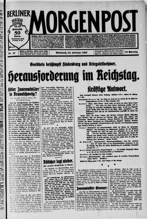 Berliner Morgenpost vom 24.02.1932