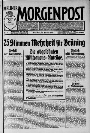 Berliner Morgenpost vom 27.02.1932