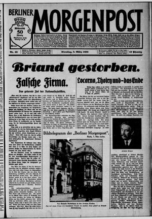 Berliner Morgenpost vom 08.03.1932