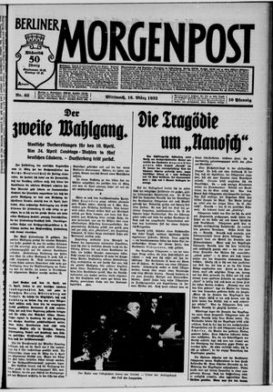 Berliner Morgenpost vom 16.03.1932