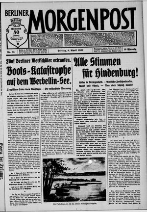 Berliner Morgenpost vom 08.04.1932