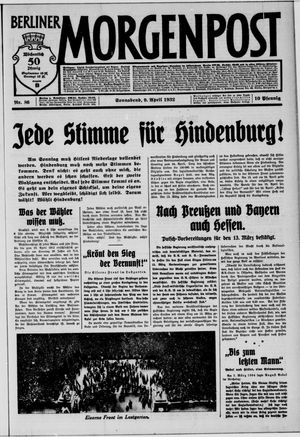 Berliner Morgenpost vom 09.04.1932