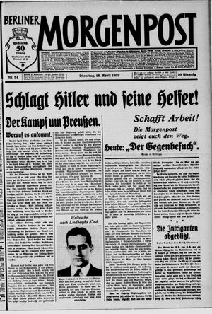 Berliner Morgenpost vom 19.04.1932