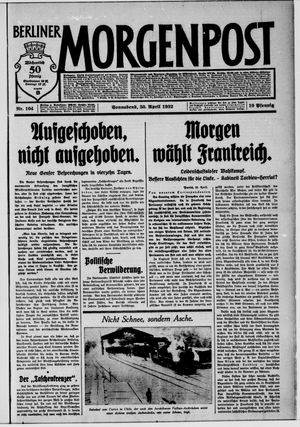 Berliner Morgenpost vom 30.04.1932