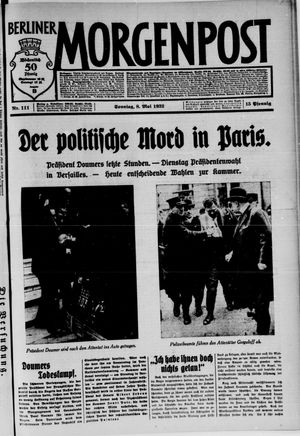 Berliner Morgenpost vom 08.05.1932