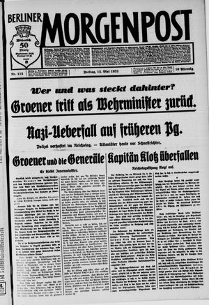 Berliner Morgenpost vom 13.05.1932